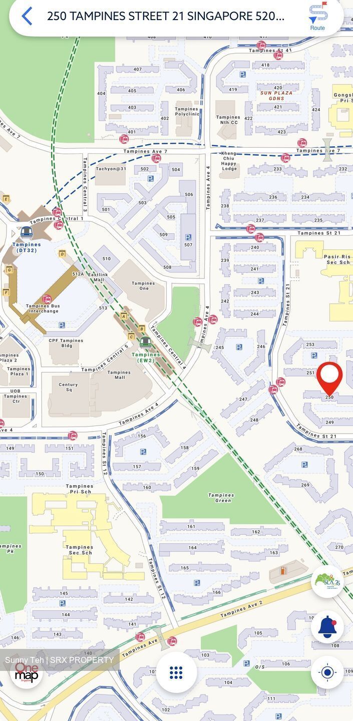 Blk 250 Tampines Street 21 (Tampines), HDB 4 Rooms #586339861